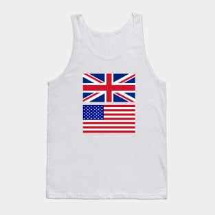 USA and Uk Flag Tank Top